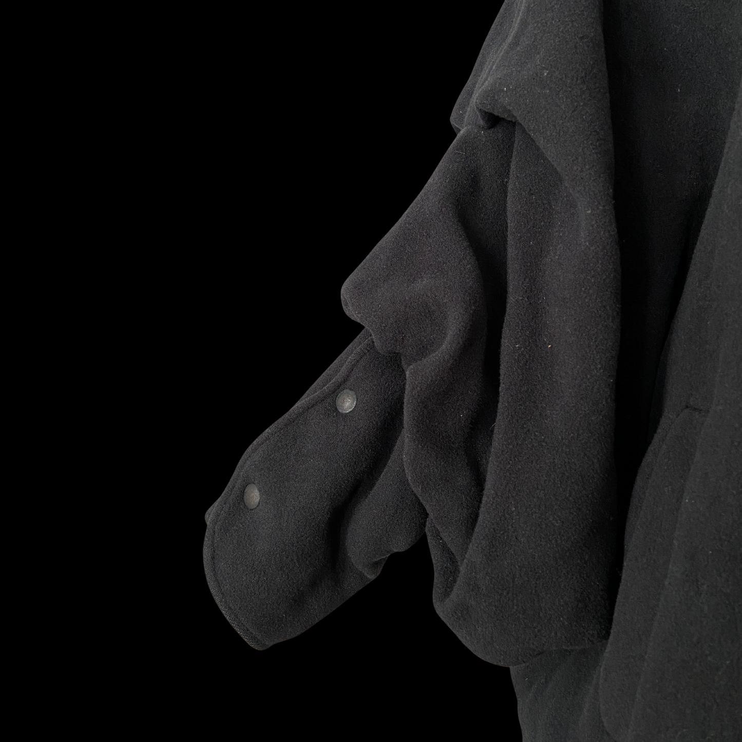 1980s Wool Cocoon Coat Issey Miyake Style
