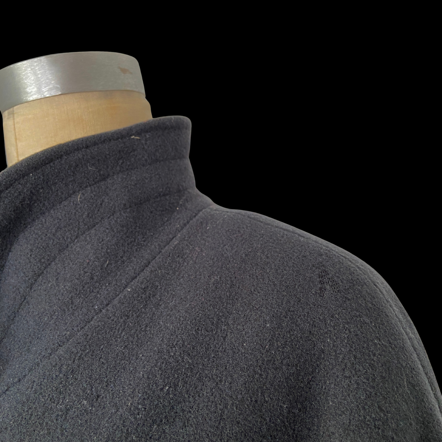 1980s Wool Cocoon Coat Issey Miyake Style