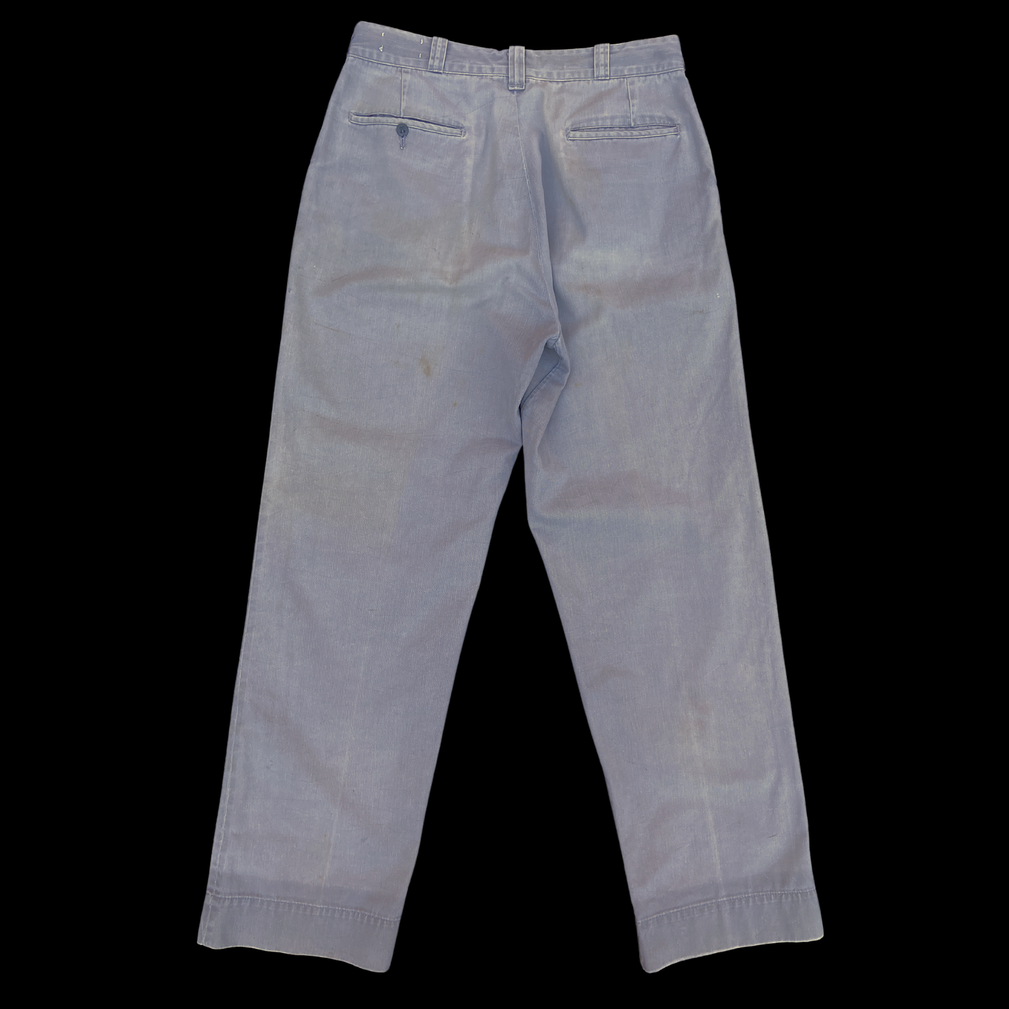 1950s Big Mac Twill Chino Pants with Corduroy Patch 32 in Waist