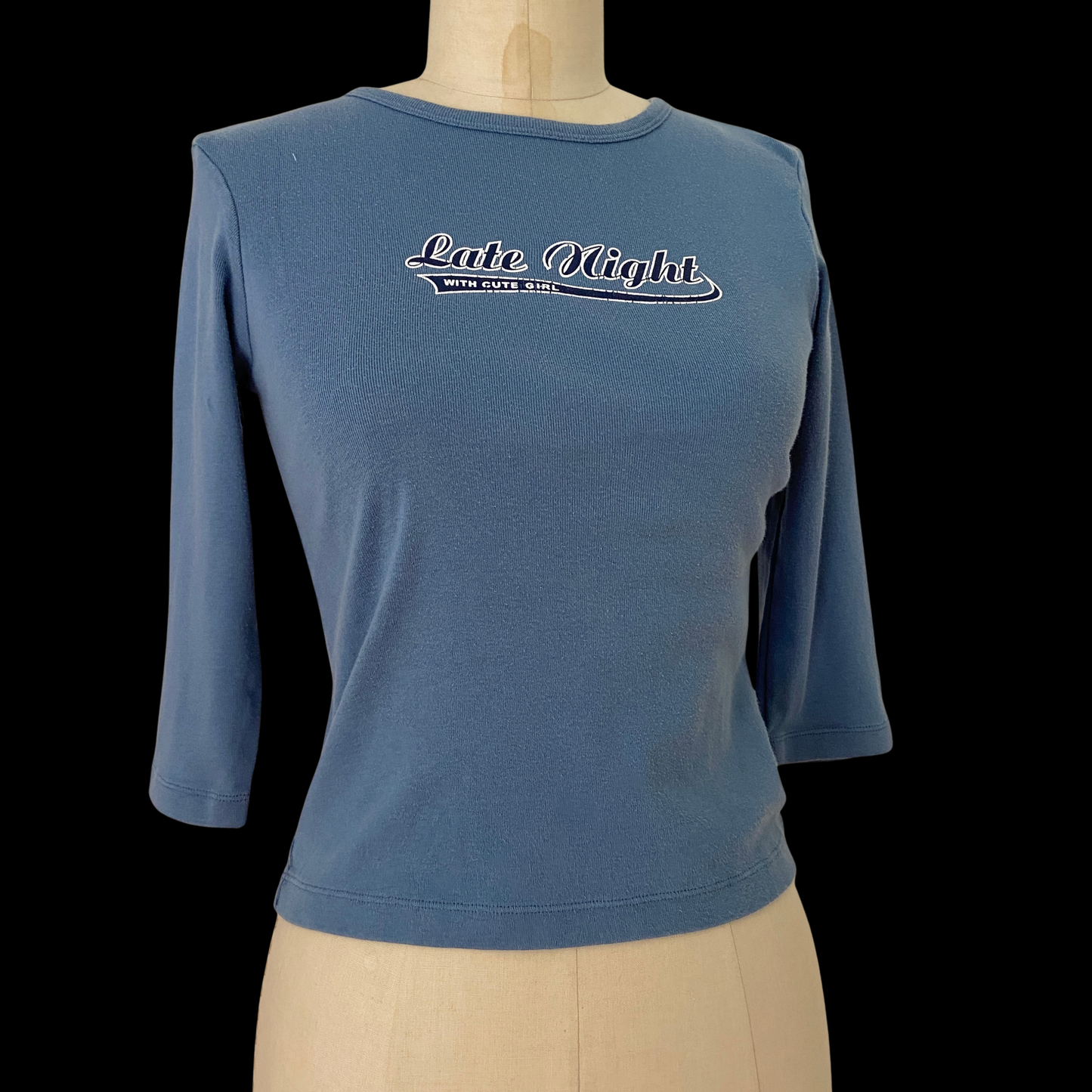 1990s Queer Lesbian Tee "Late Night With Cute Girl"