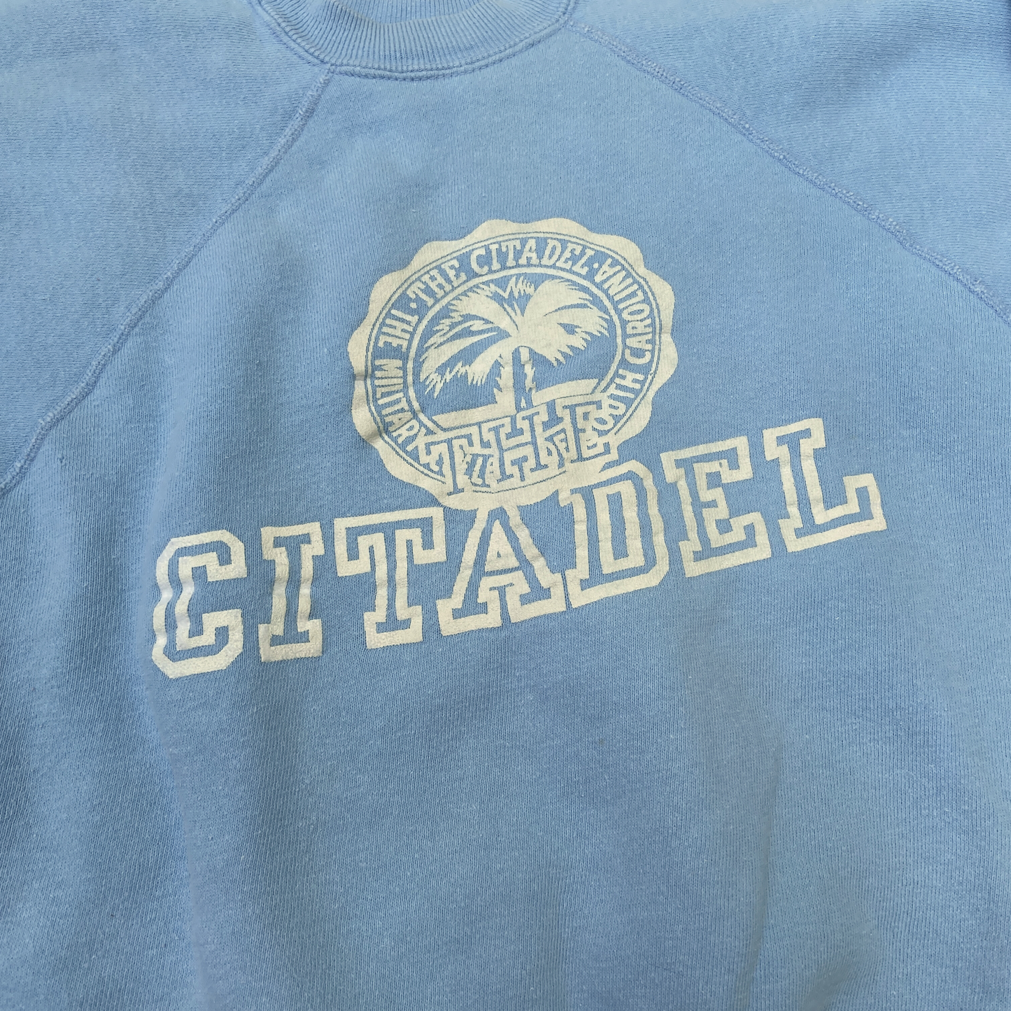 1960s Champion “Running Man” Citadel Sweatshirt Blue