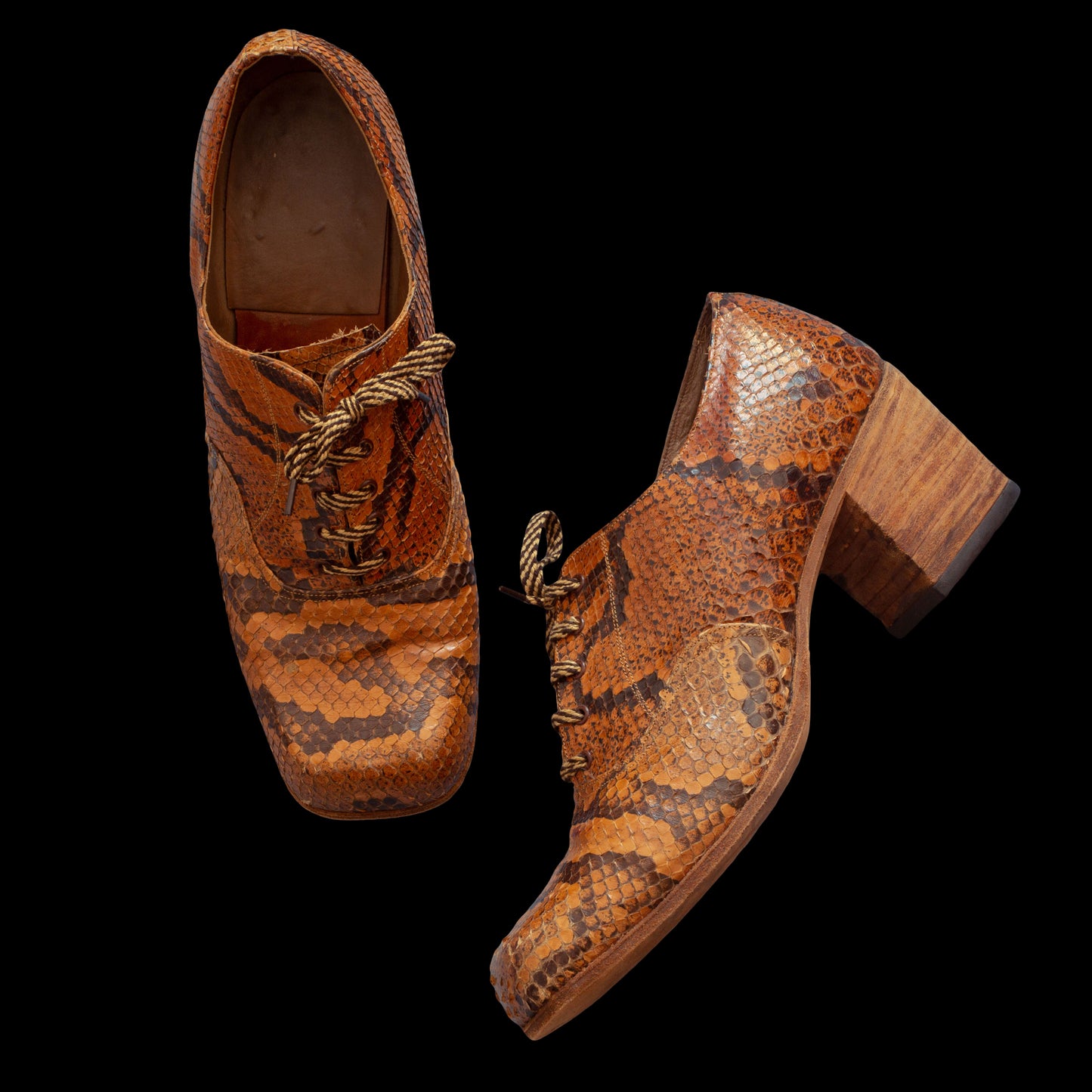 1970s Snakeskin Oxford Platforms from Kings Road