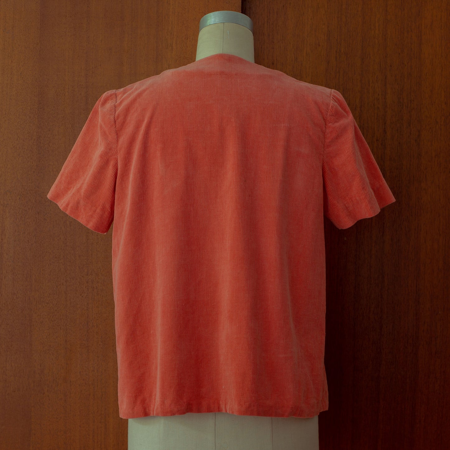 1940s Pink Corduroy Blouse