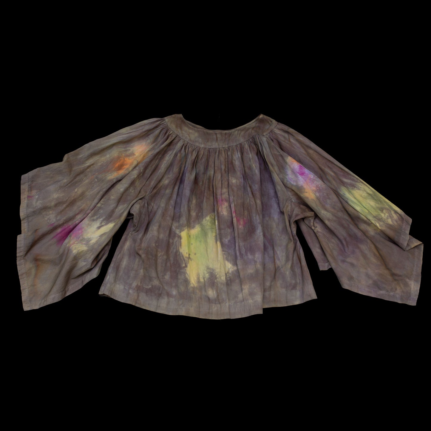 Antique Hand Dyed Cotton Angel Wing Blouse