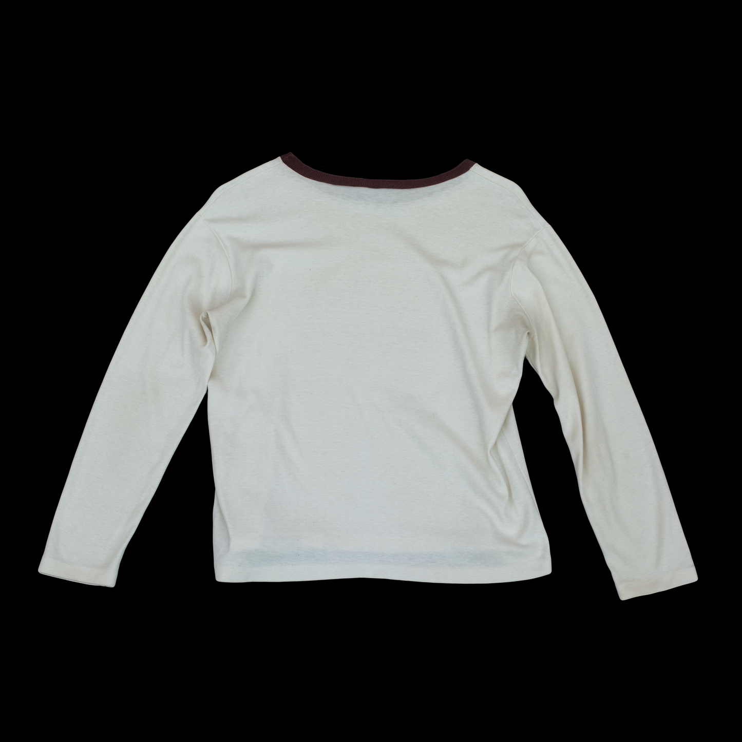 1960s Brown Smiley Face Satin Appliqué Tee "Mr Freedom" Style