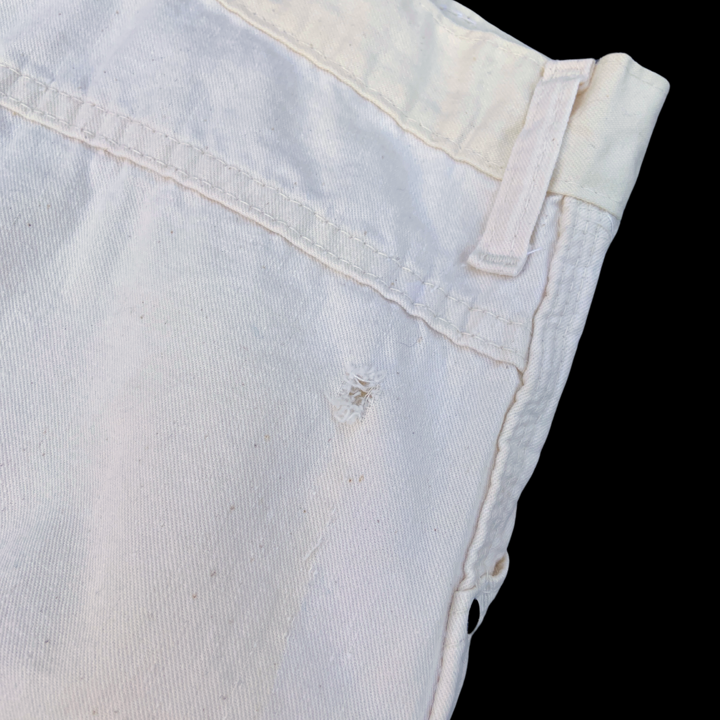 1970s Big Mac Cream Cotton Painters Pants 50 in W