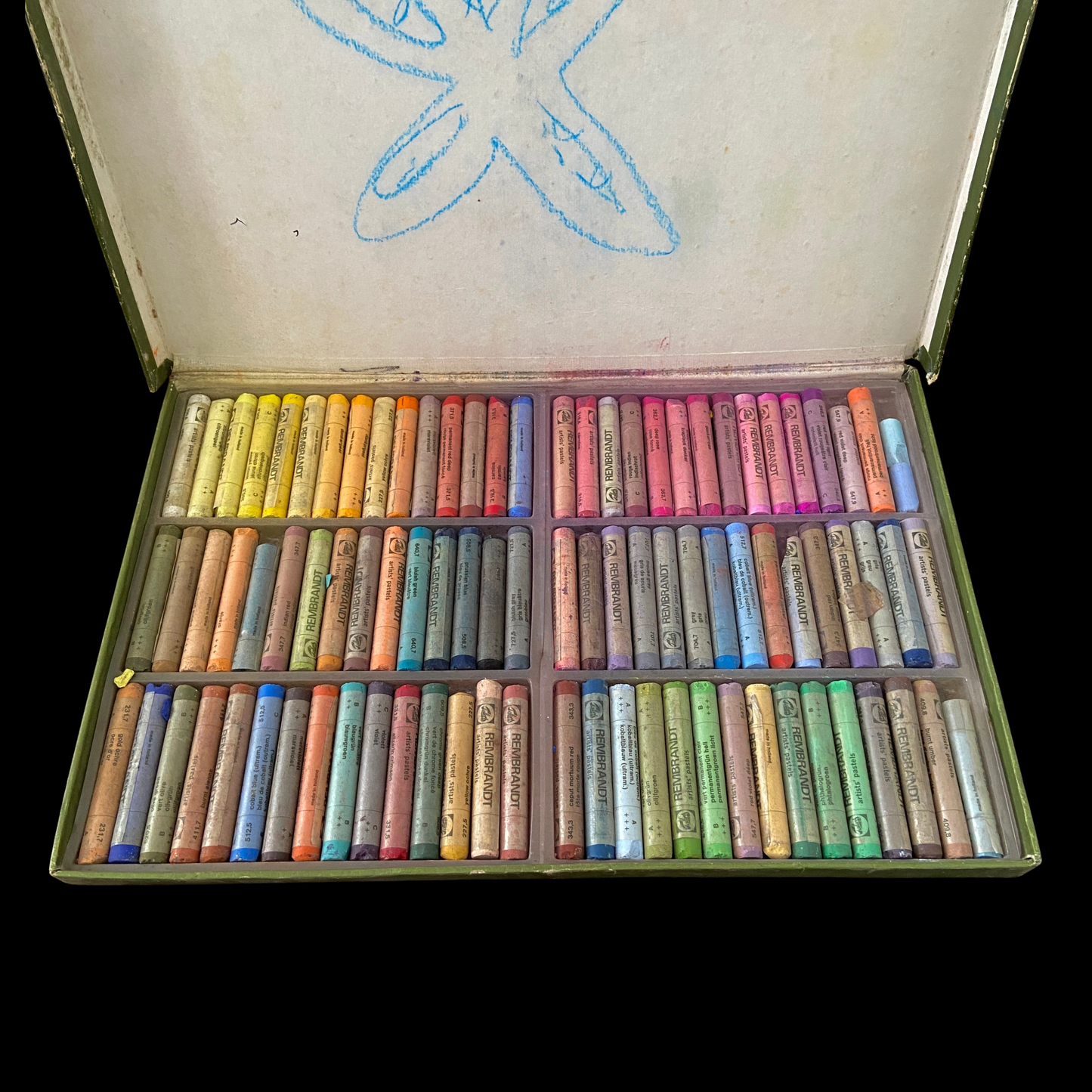 Vintage Rembrant Soft Pastels Box of 90