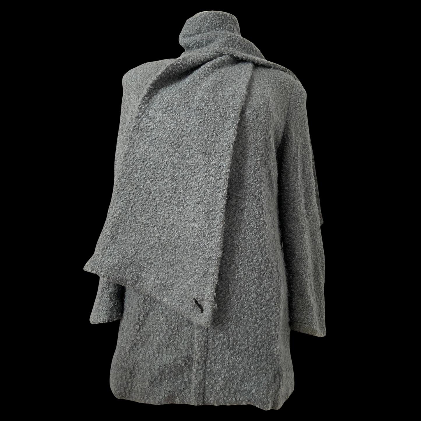 1940s Boucle Wool Jacket with Scarf