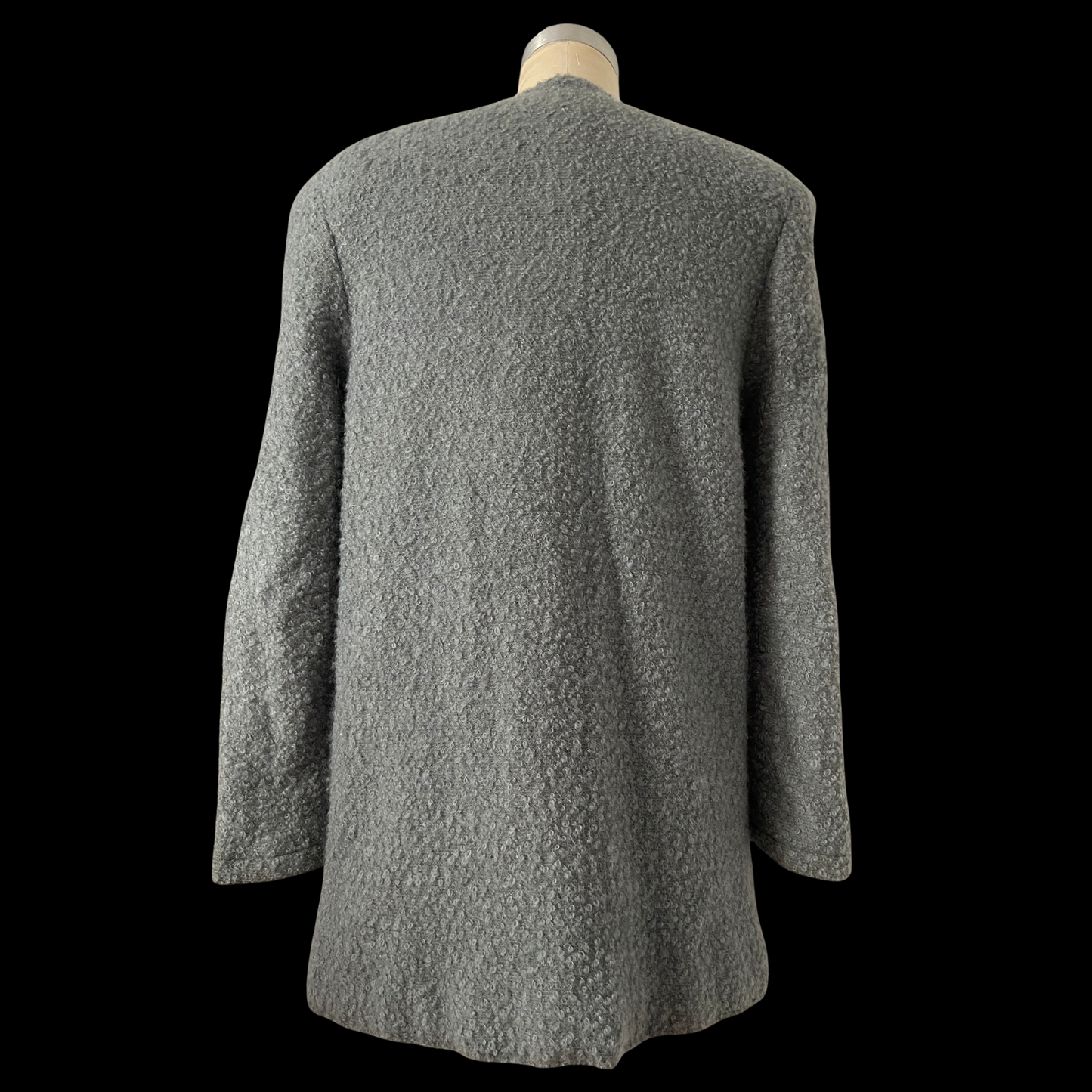1940s Boucle Wool Jacket with Scarf