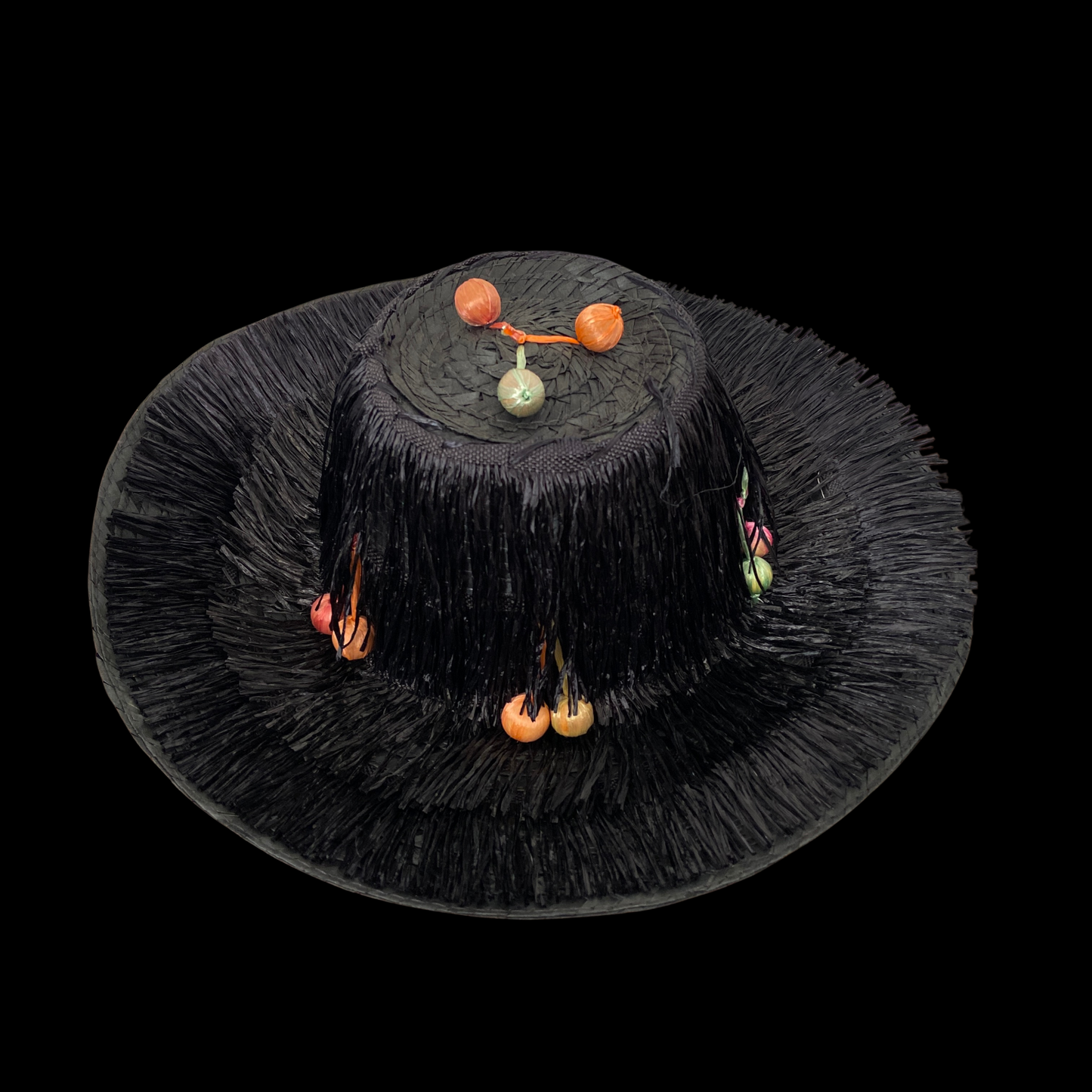1940s Straw Hat with Bobbles Deadstock Gardening