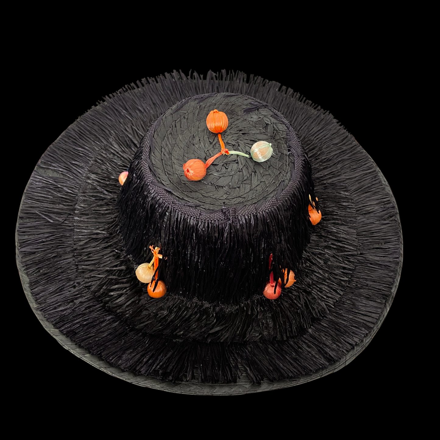 1940s Straw Hat with Bobbles Deadstock Gardening