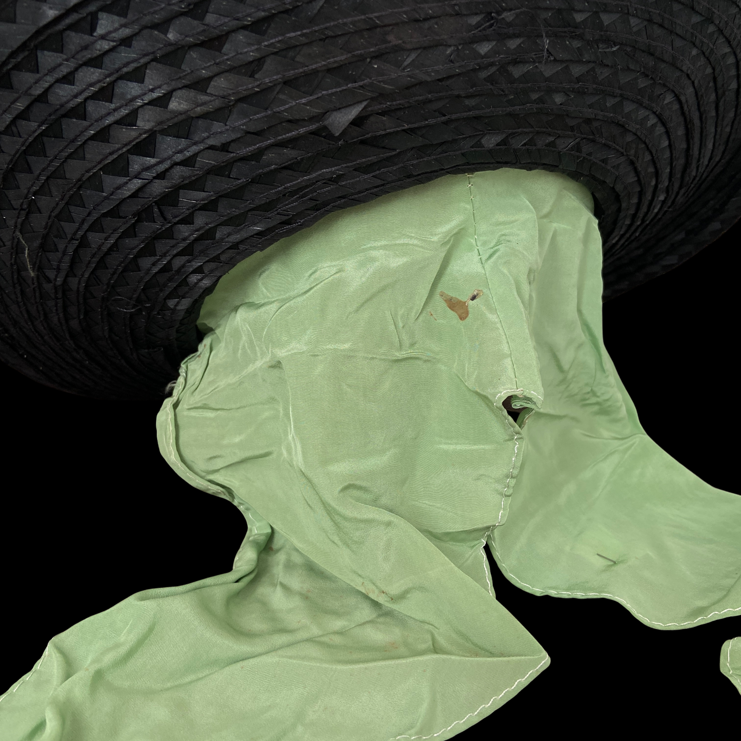 1940s Straw Hat with Bobbles Deadstock Gardening