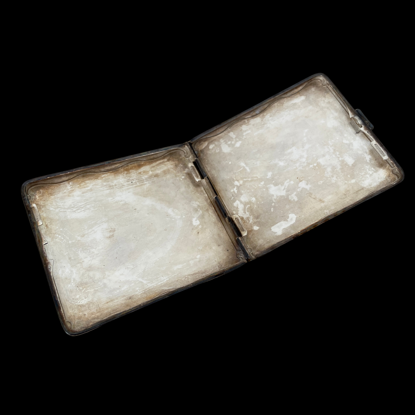 1920s Silver Metal Cigarette Case or Wallet