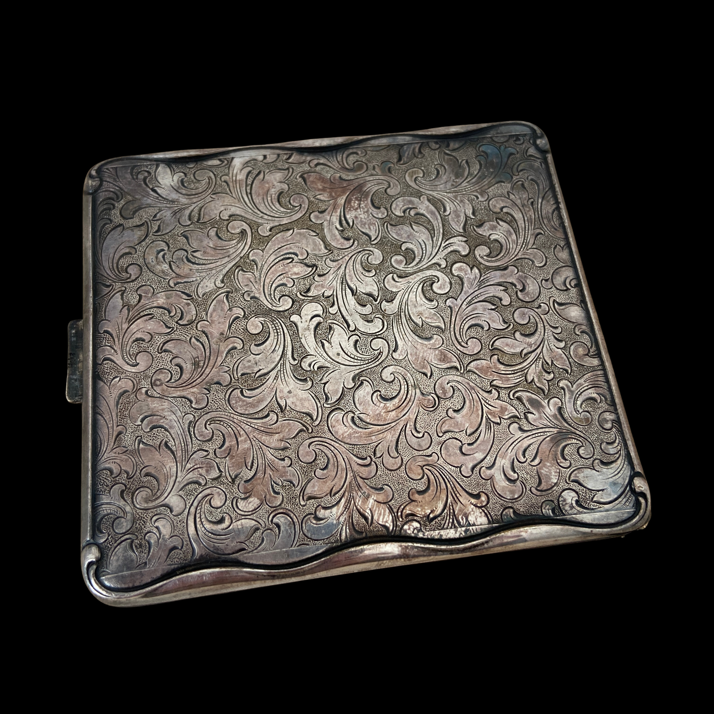 1920s Silver Metal Cigarette Case or Wallet