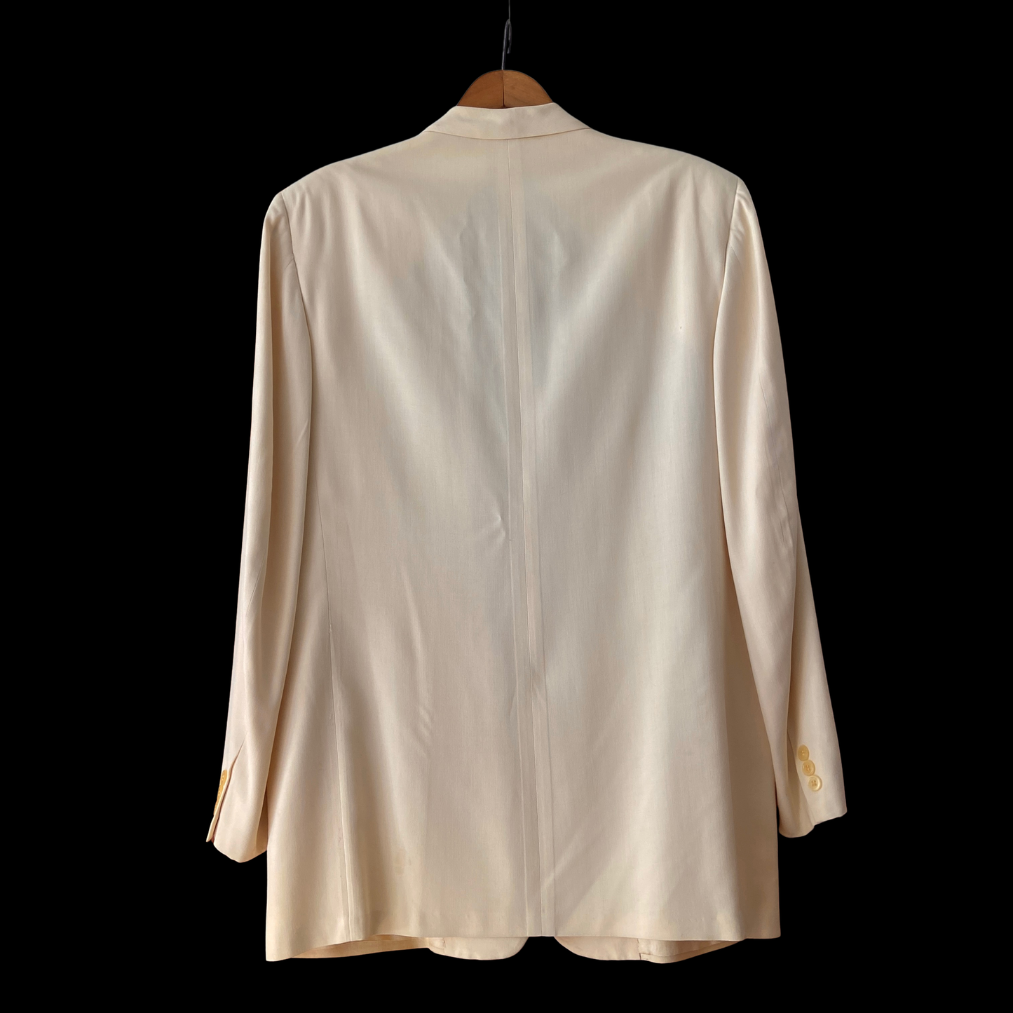 1940s White Tuxedo Jacket After Six Gaberdine