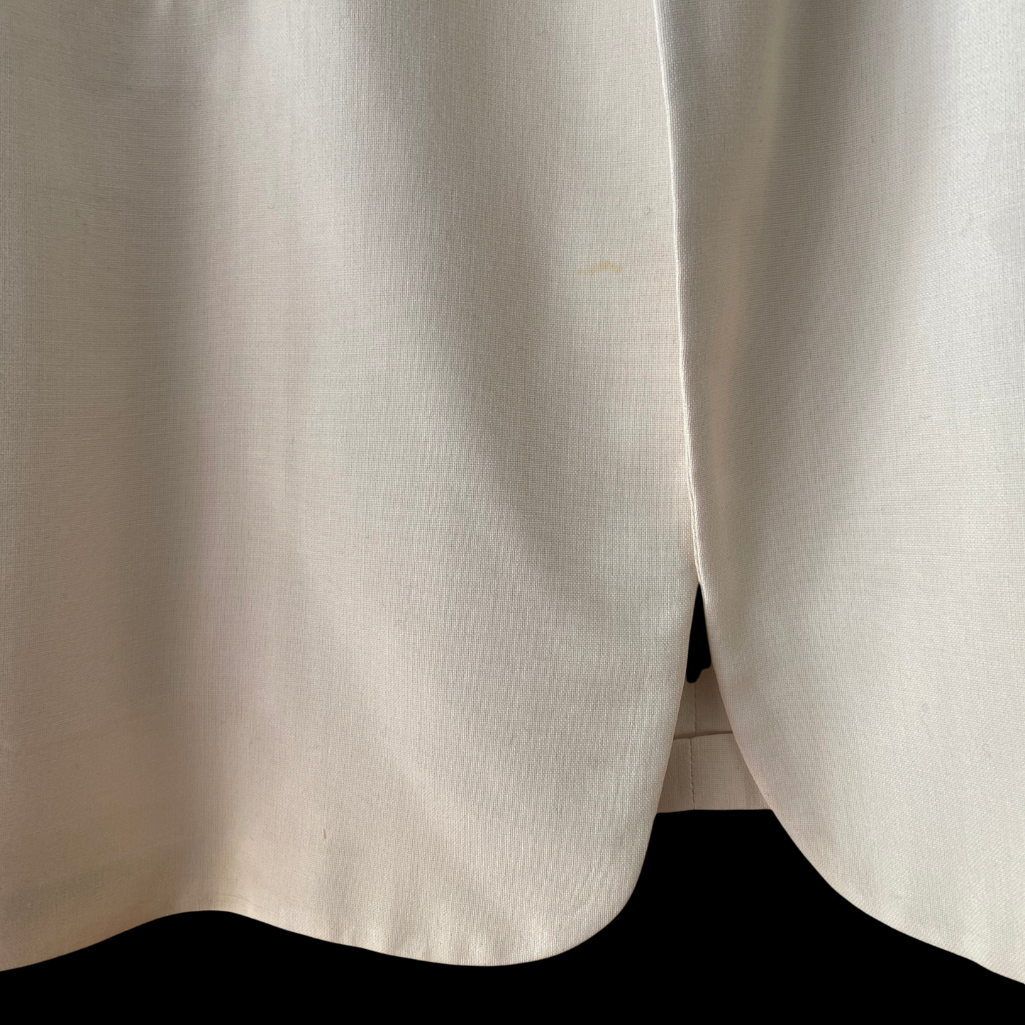 1940s White Tuxedo Jacket After Six Gaberdine