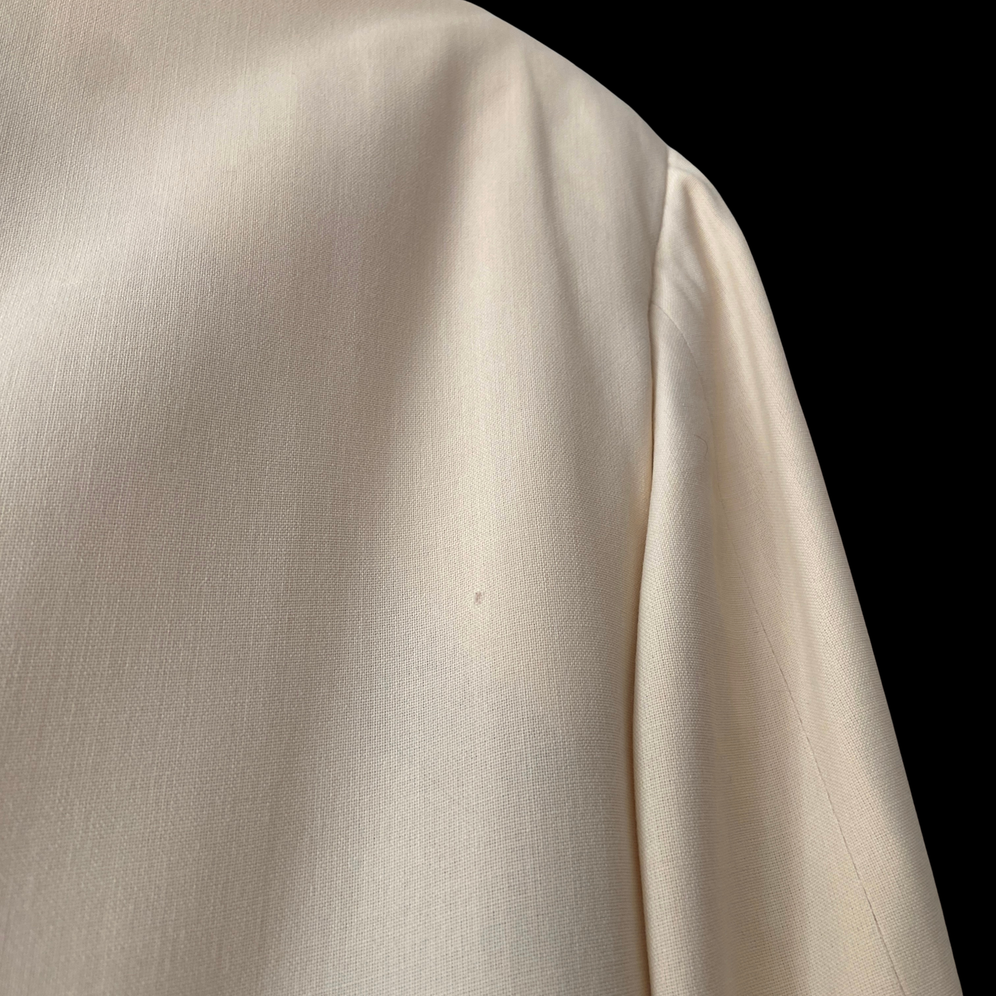 1940s White Tuxedo Jacket After Six Gaberdine