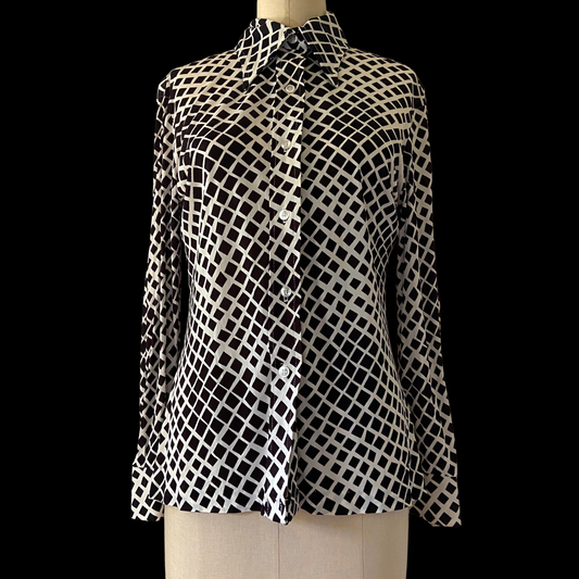 1970s Op Art Disco Shirt