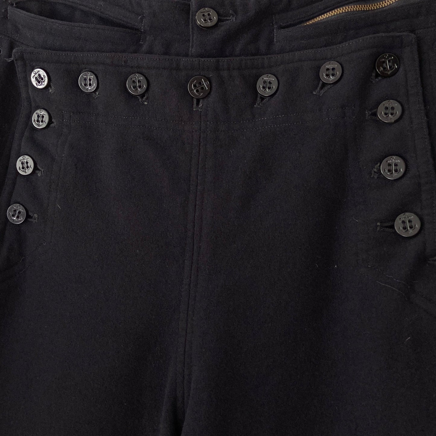 1940s Wool Navy Sailor Pants Cracker Jack