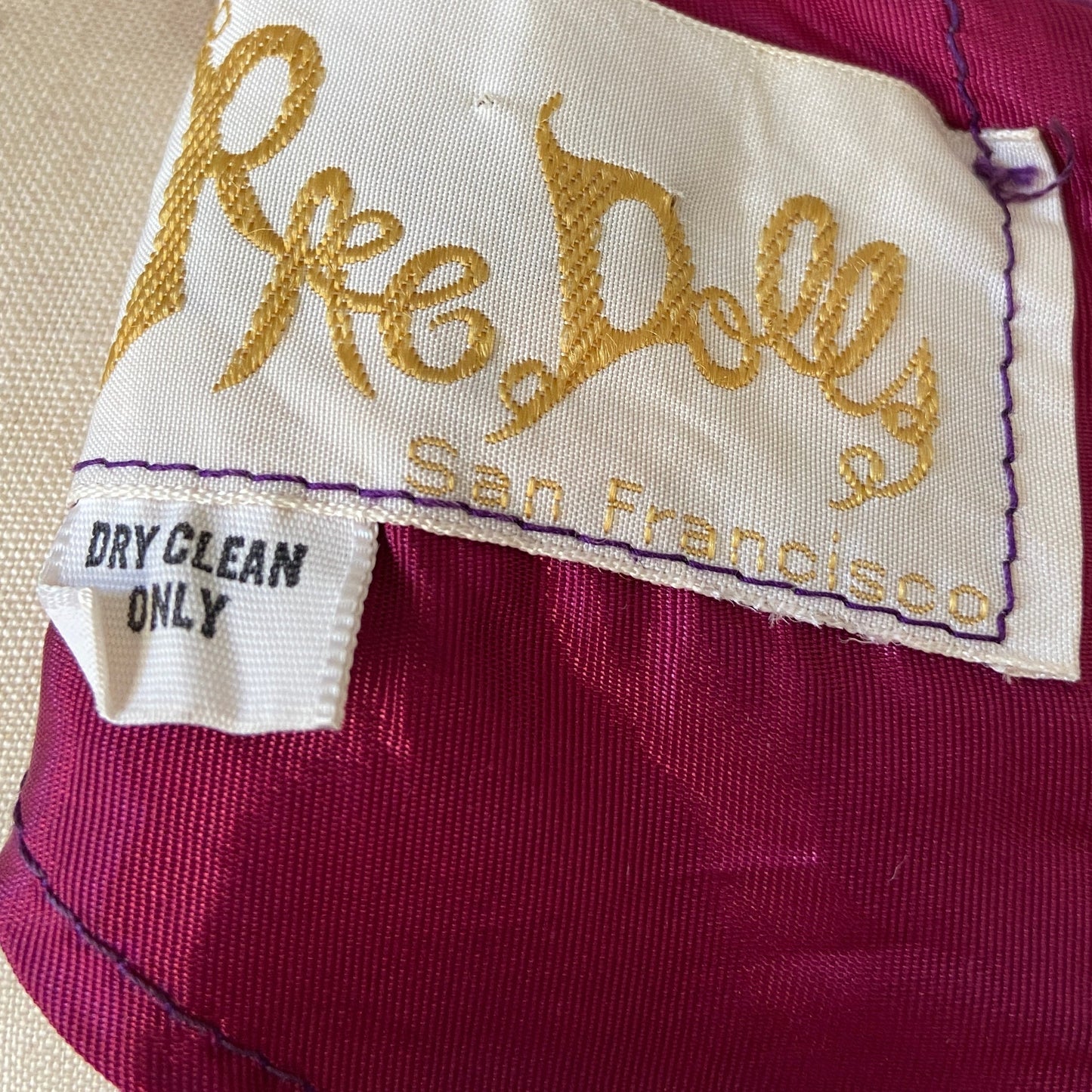 1960s Purple Velvet Embroidered Mini Dress by Rag Dolls