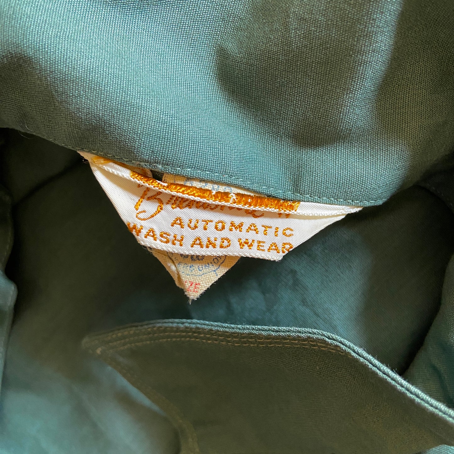 1950s Green Cotton Top