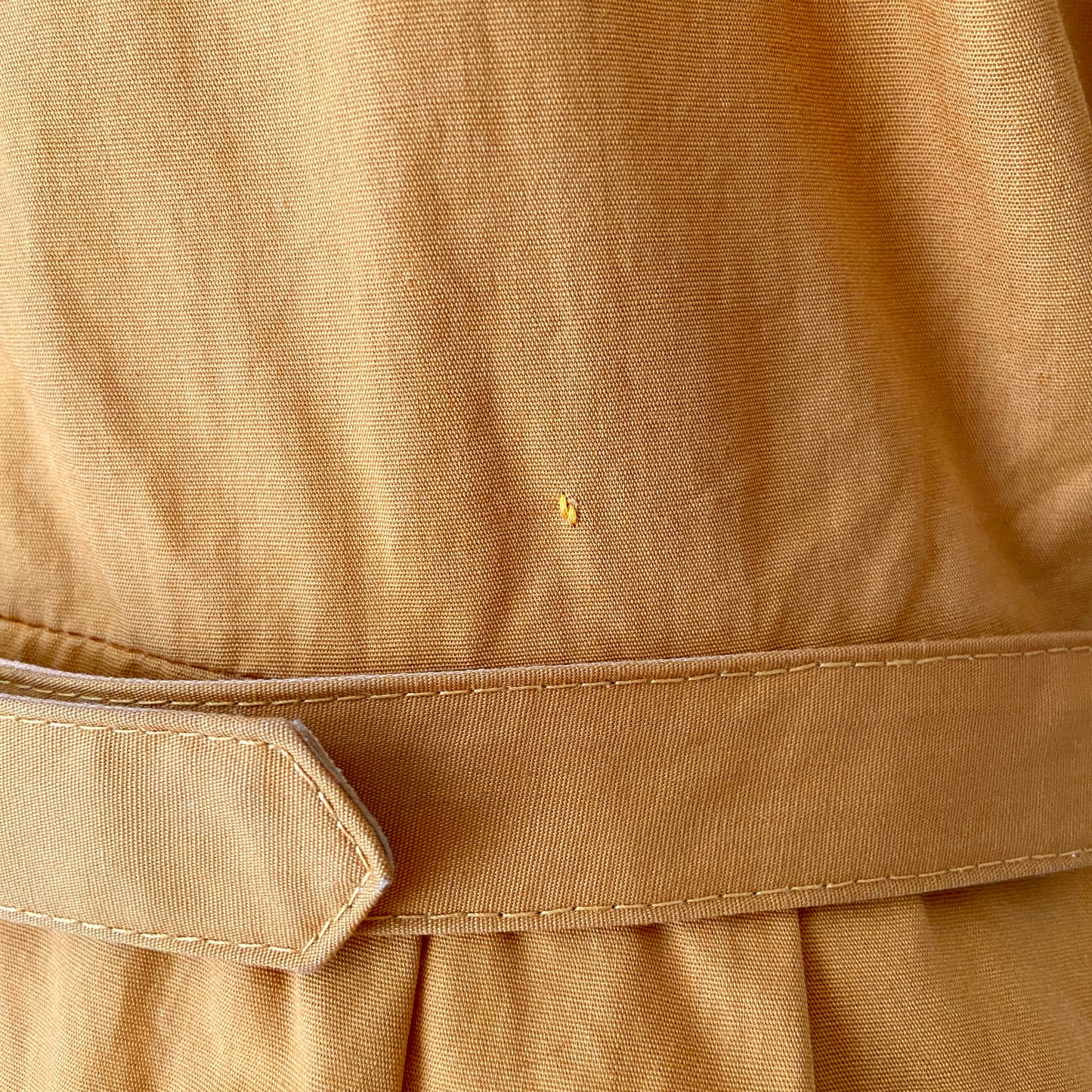 1950s Yellow Cotton Wiggle Dress