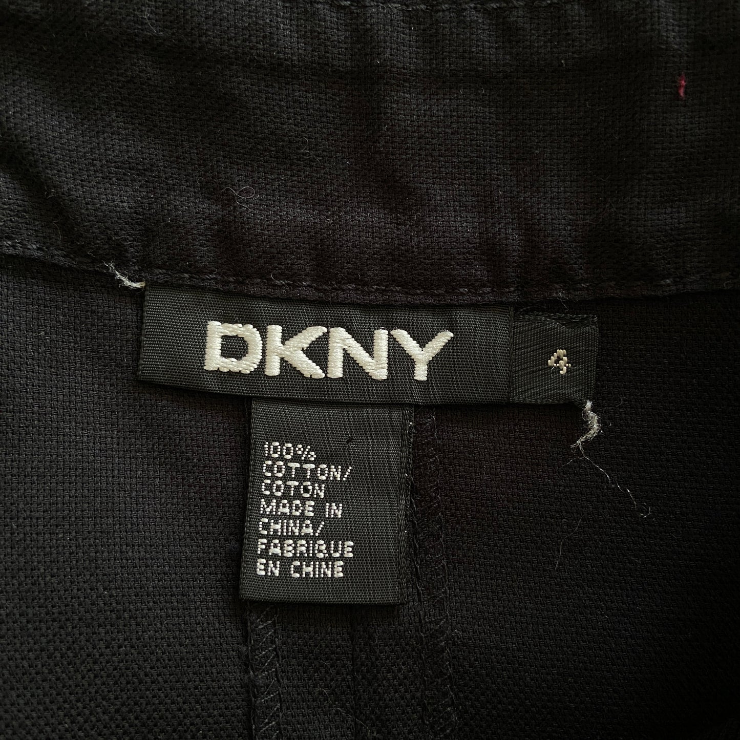 1990s does 1920s DKNY Black Cotton Dress