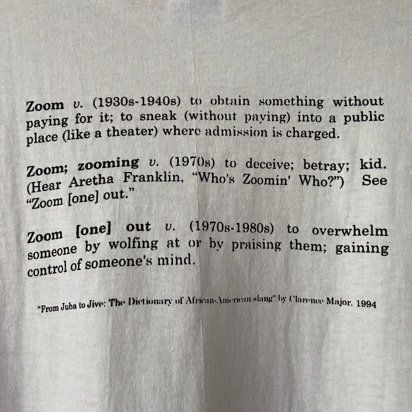 1990s Aretha Franklin "Who's Zoomin' Who?" Tee