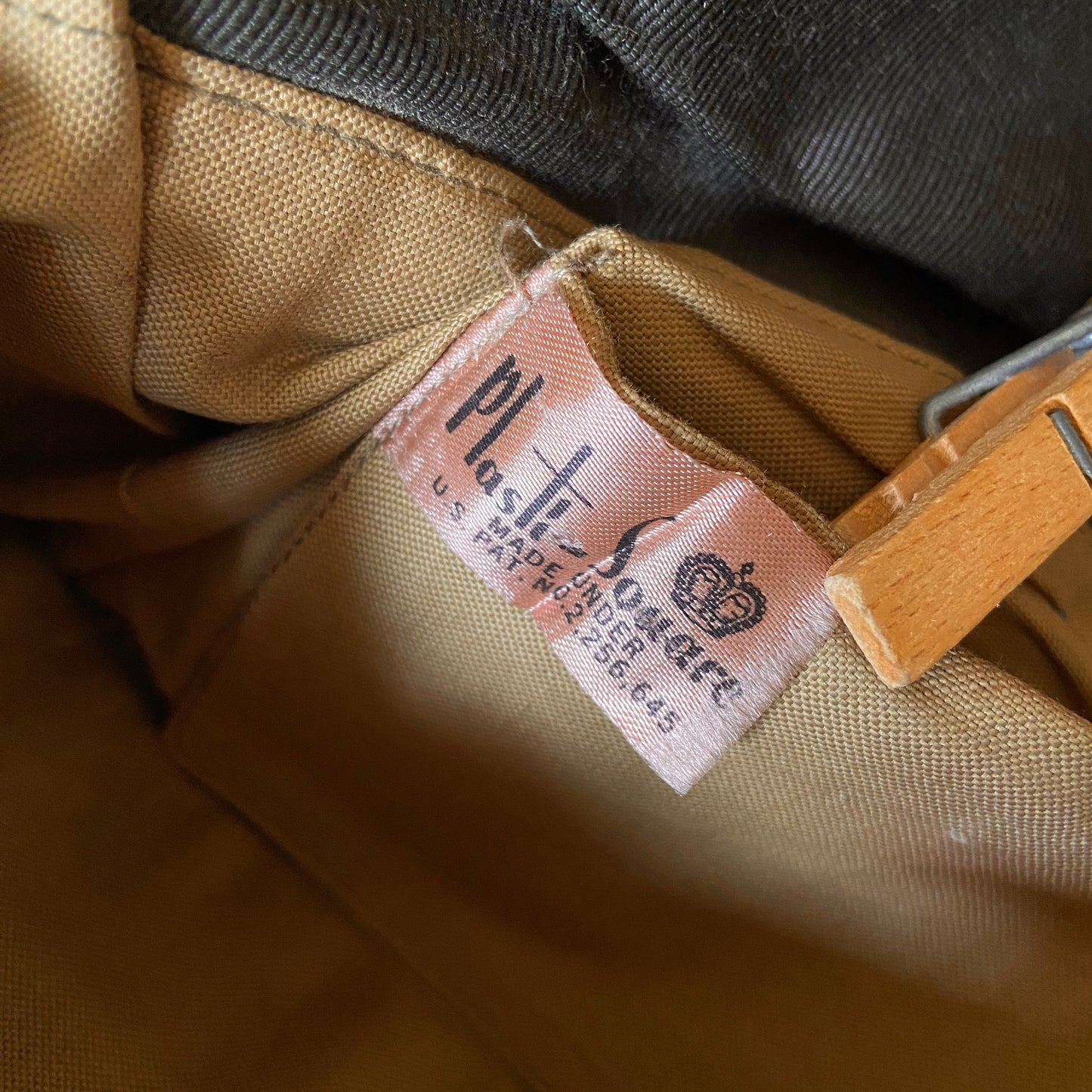 1940s Brown Plasti-square Clutch