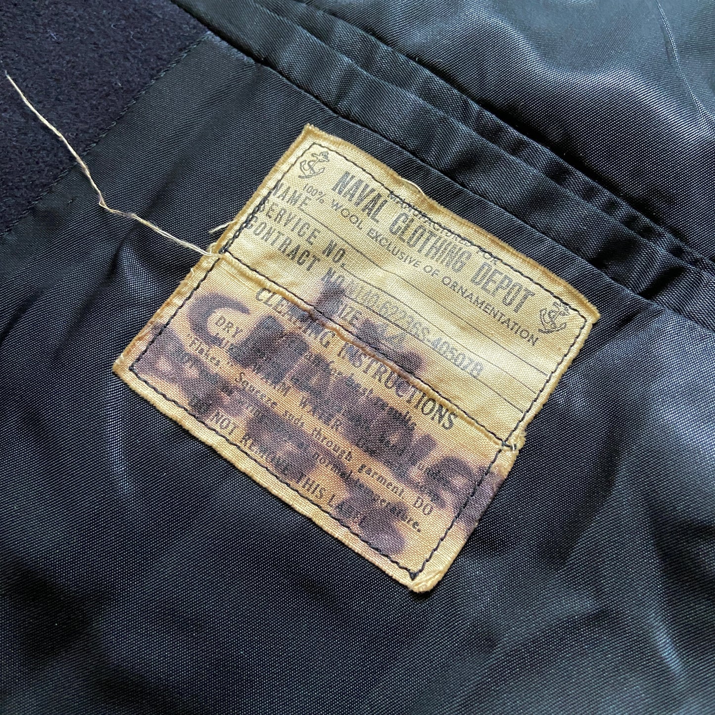 1950s US Navy Wool Peacoat