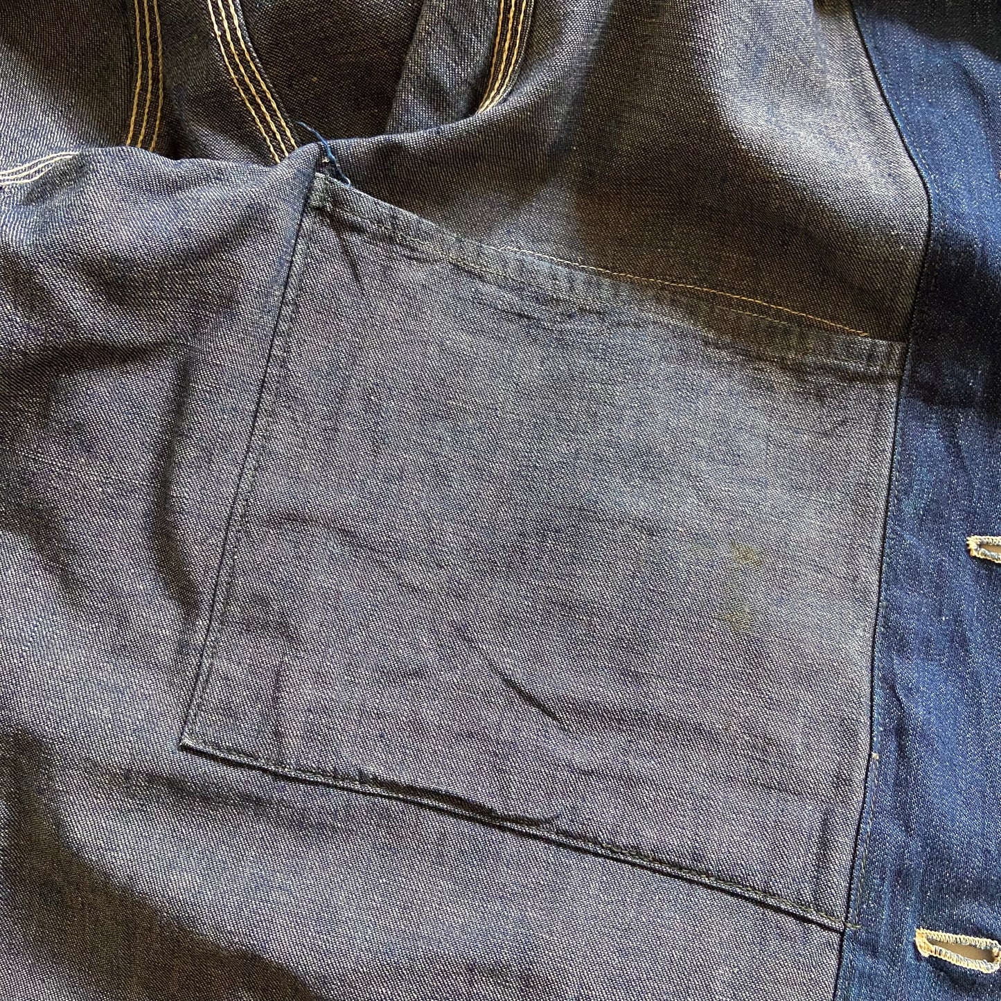 1930s N&W Denim Chin Strap Chore Jacket