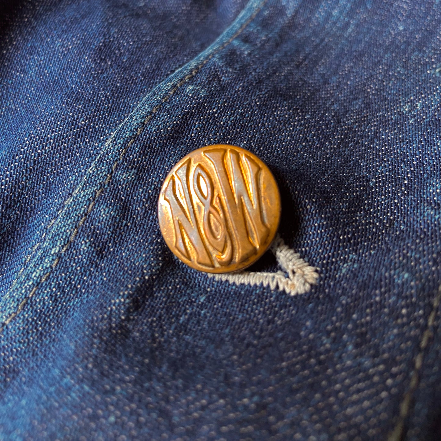 1930s N&W Denim Chin Strap Chore Jacket