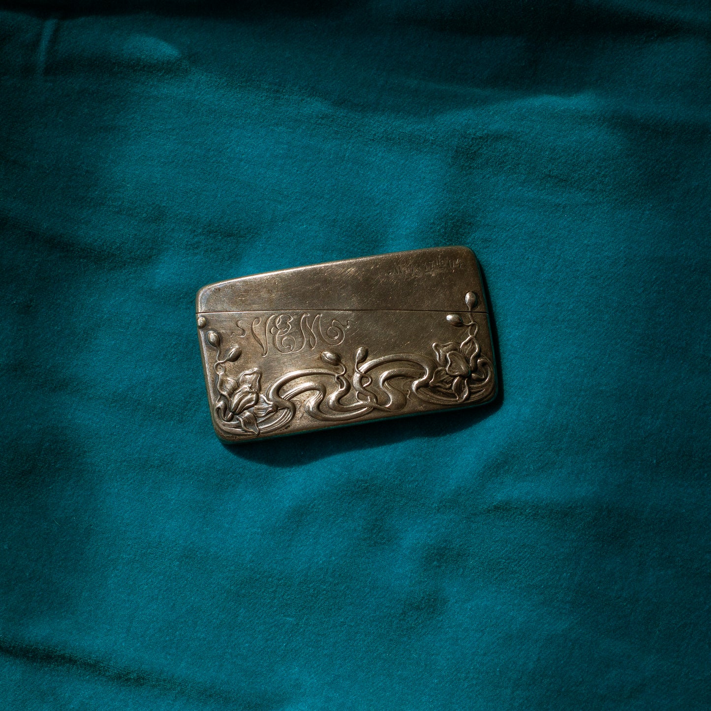 Antique Victorian Sterling Silver Calling Card Wallet