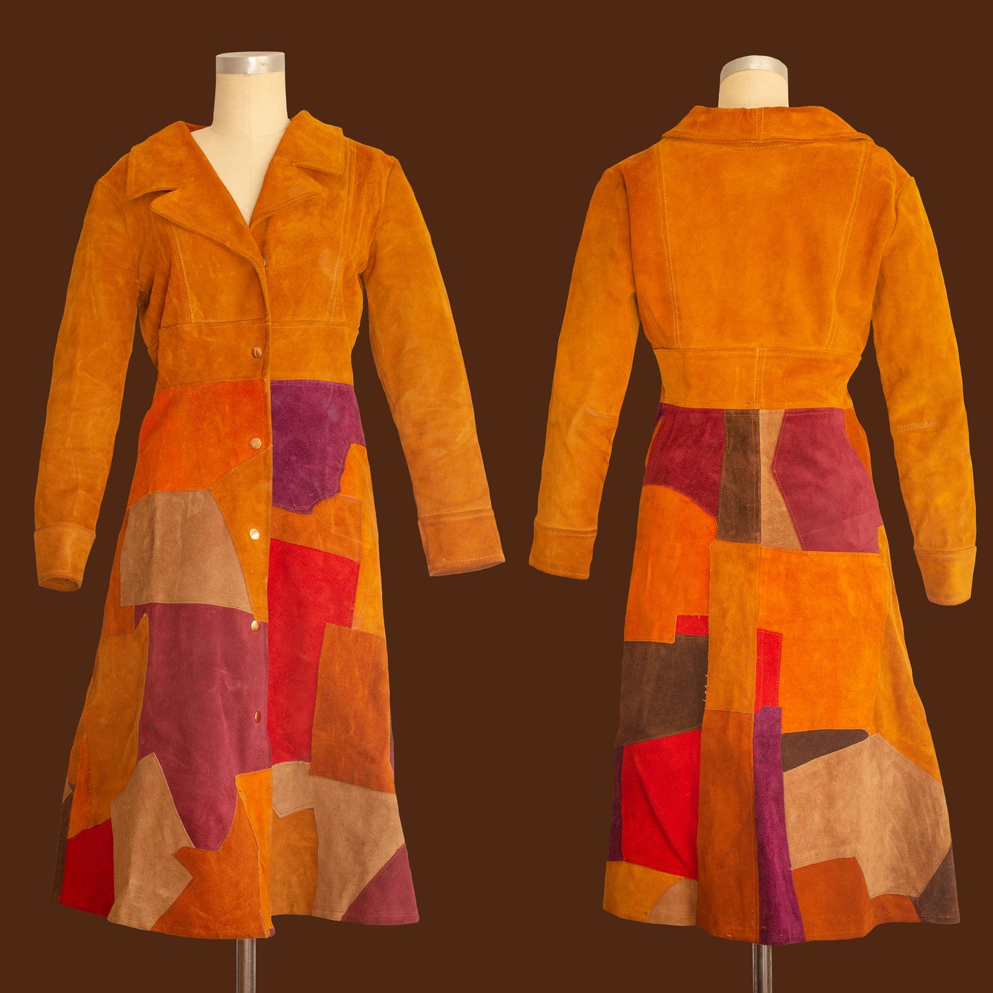 1960s Patchwork Suede Jacket by Apple Branch