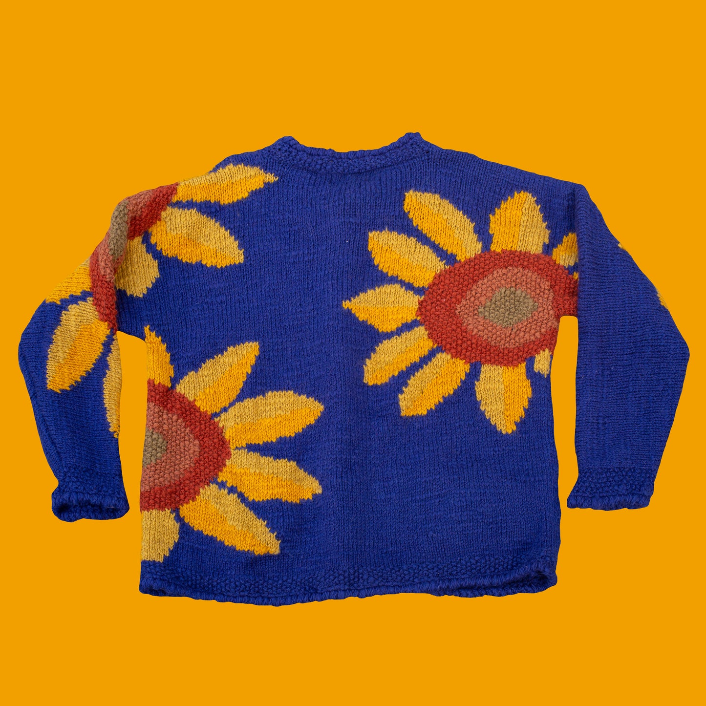 1990s Wool Sunflower Cardigan by Express