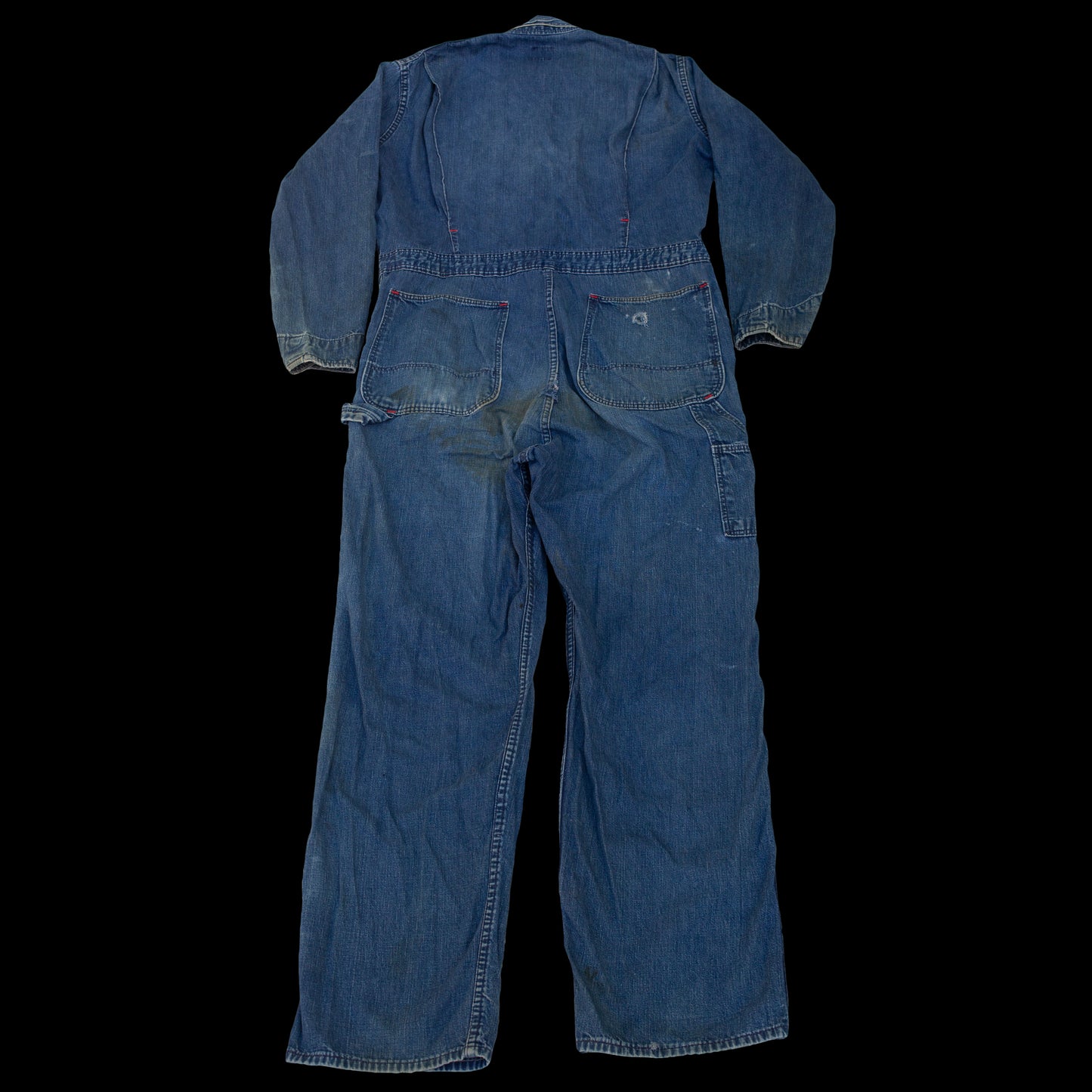 1960s Wrangler Big Ben Distressed Denim Coveralls