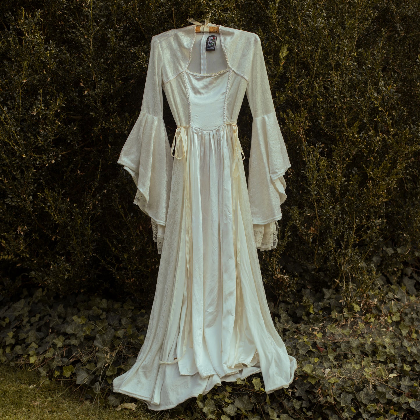 1990s Lip Service Gothic White Dress