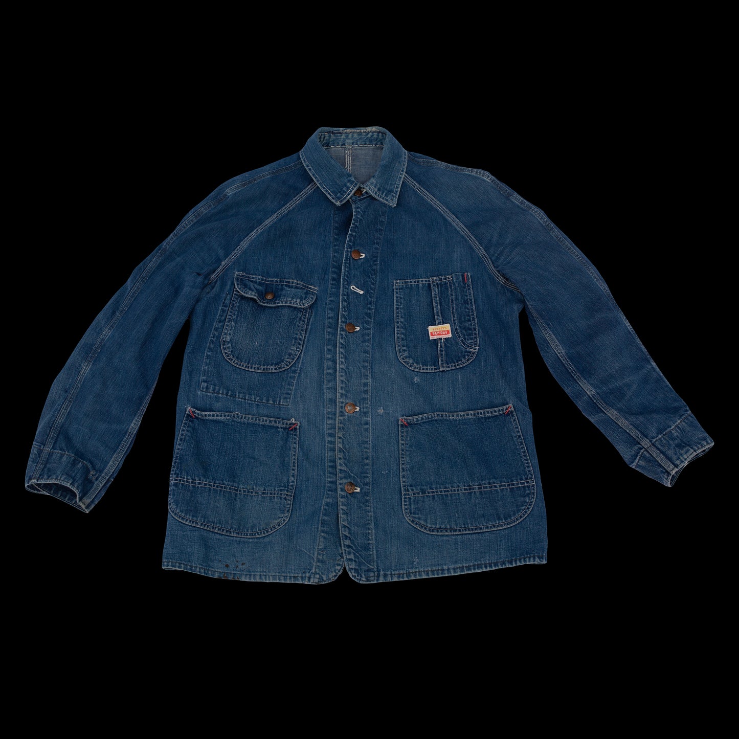 1950s Pay-Day Denim Chore Coat