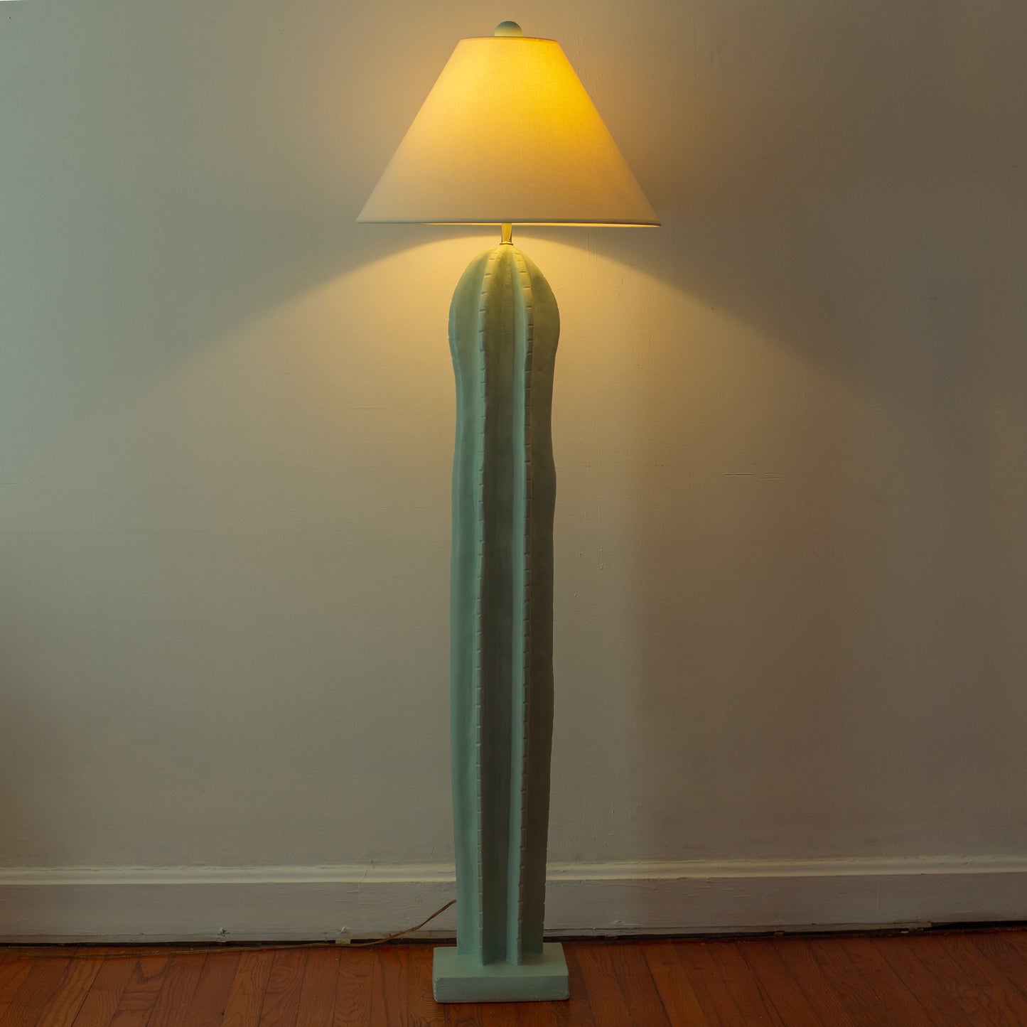 1980s Cactus Plaster Standing Lamp by Alsy