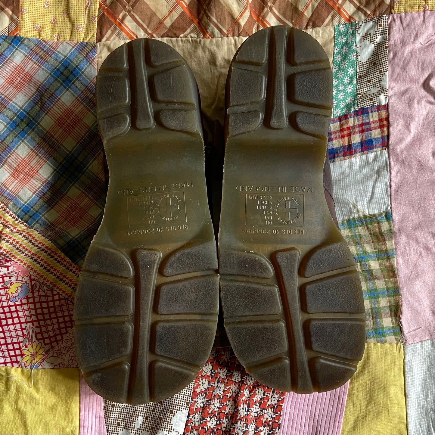1990s Dr. Marten T-Strap Brown Platform Loafers - US 8
