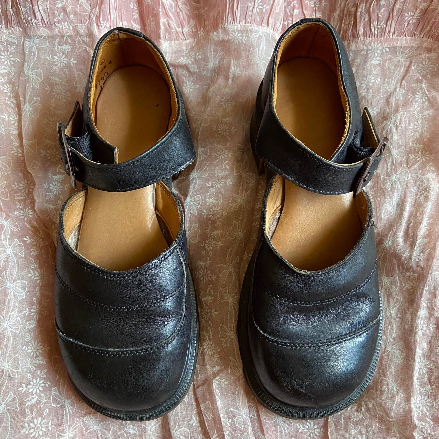 1990s Dr Marten Chunky Black Mary Janes - US 6