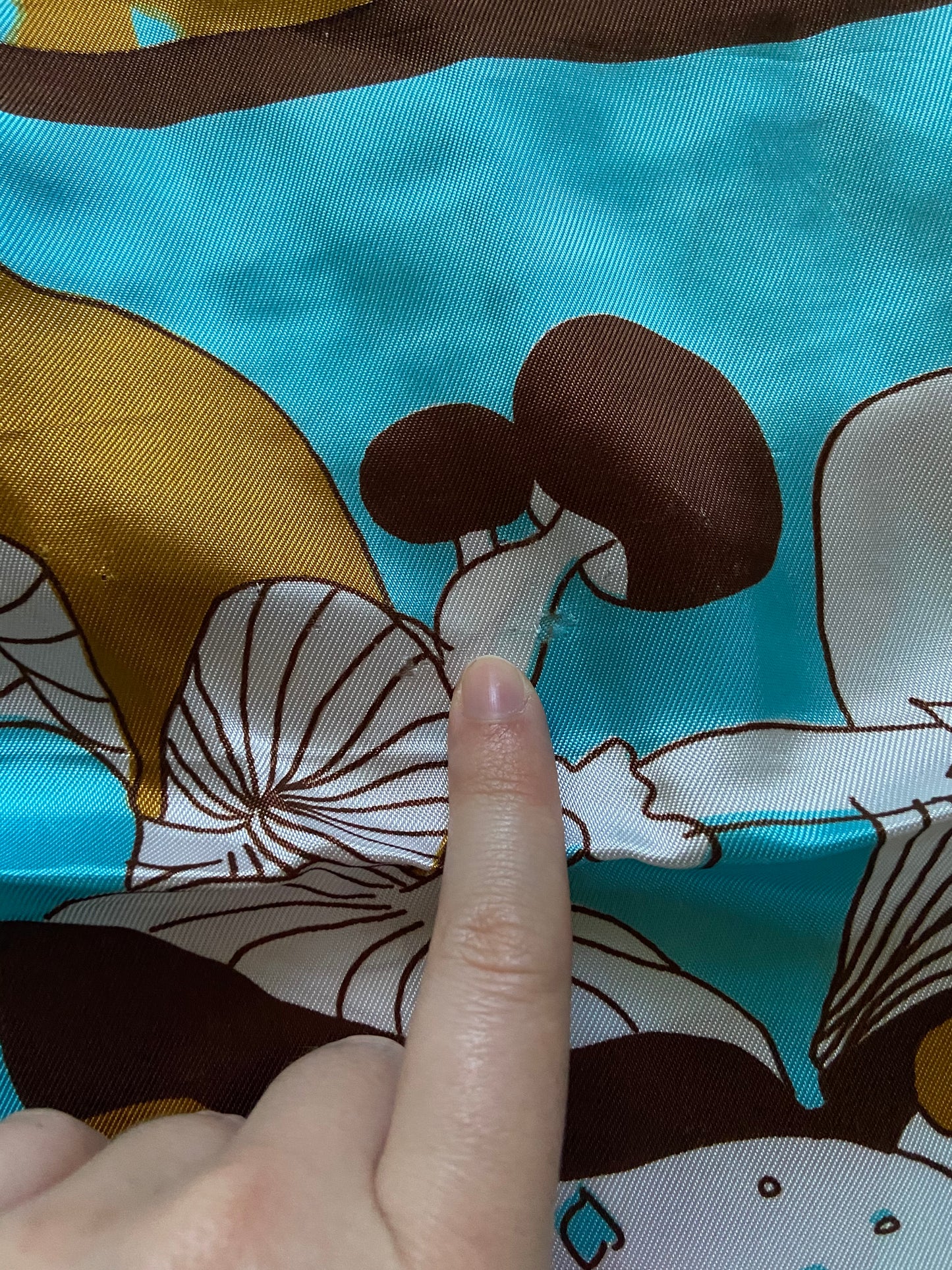 1960s Satin Mushroom Skirt