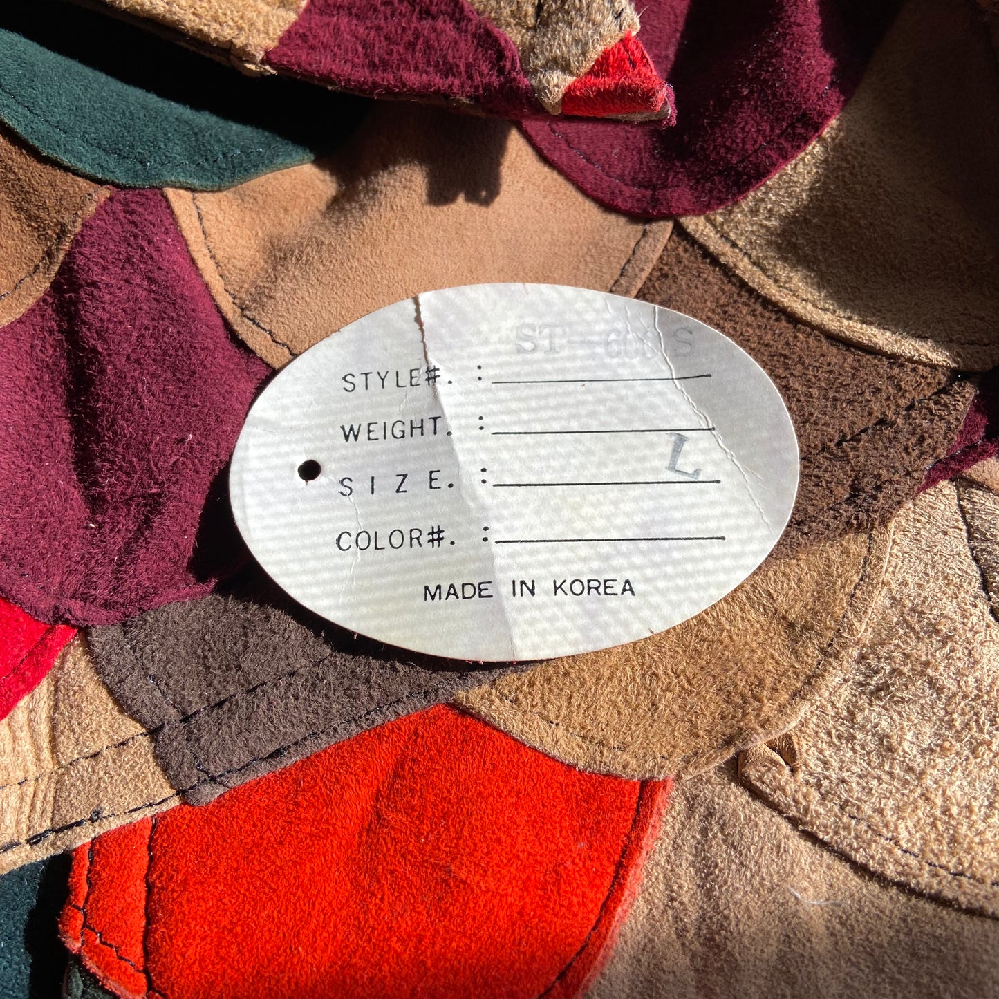 1970s Fish Scale Scalloped Suede Shirt Jacket Deadstock