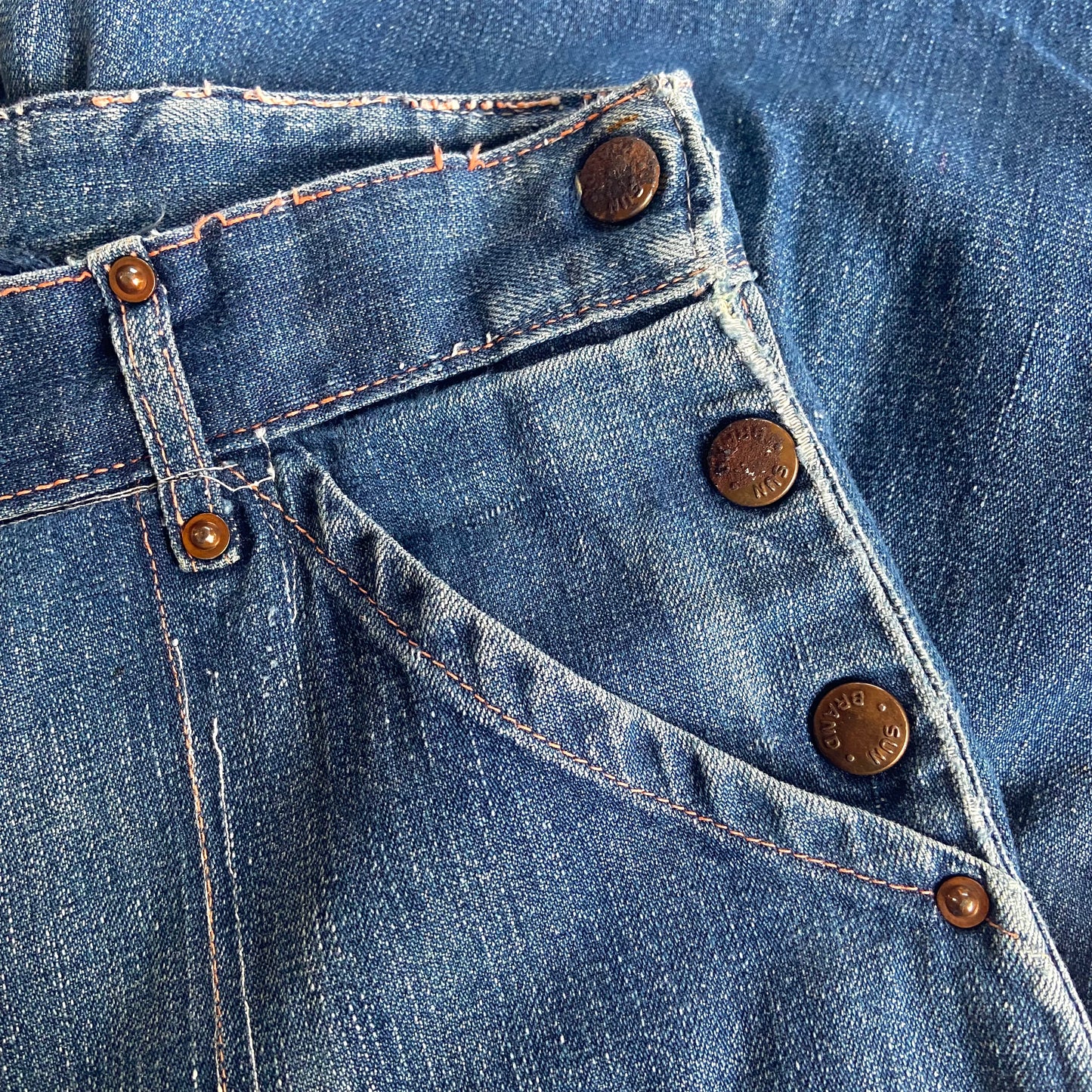 1940s Side Button Jeans Sun Brand