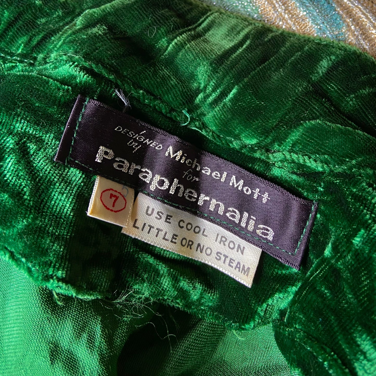 1960s Michael Mott for Paraphernalia Velvet Mini Dress