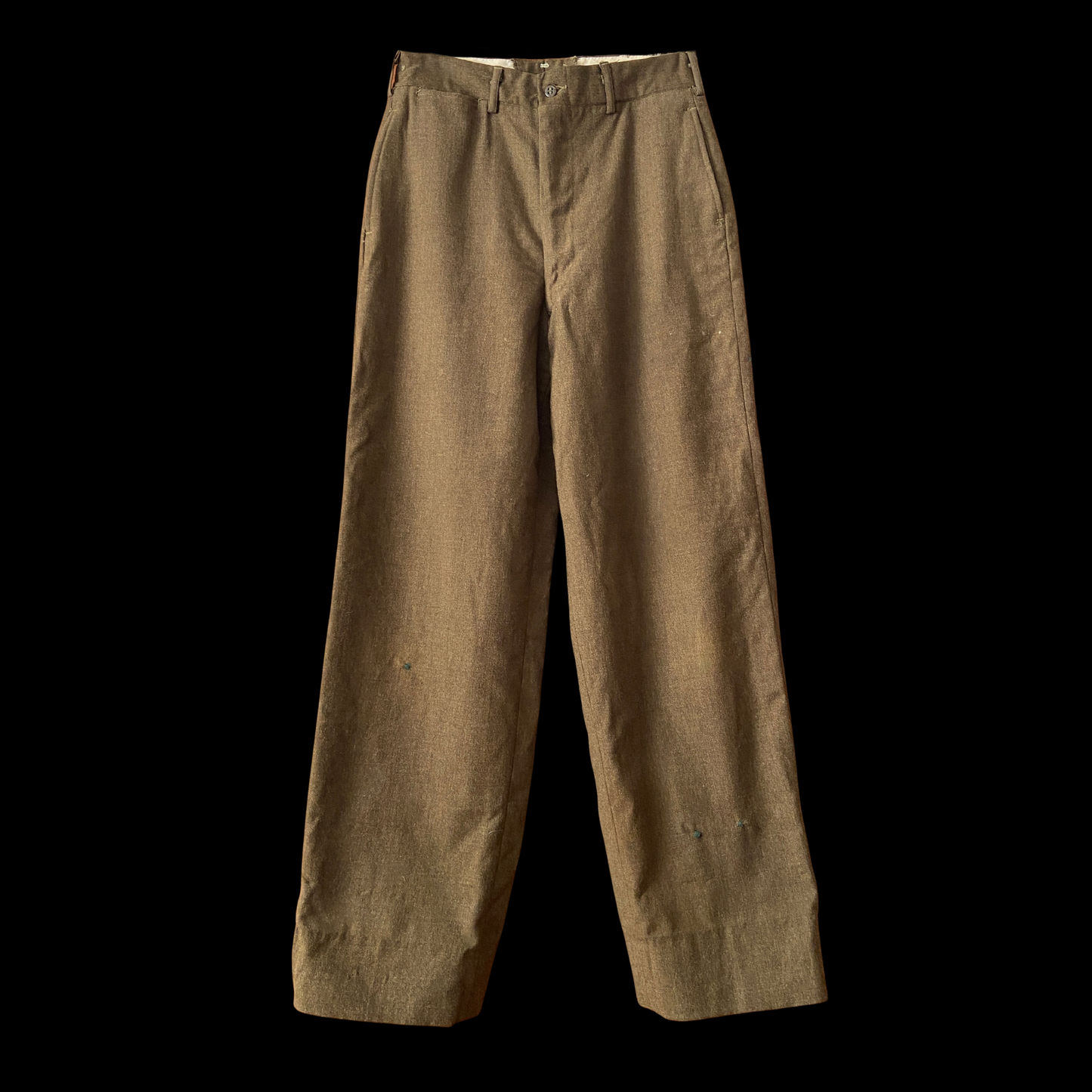 1950s Green Wool Army Field Pants