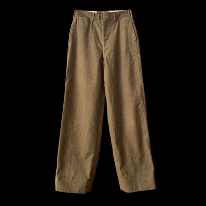 1950s Green Wool Army Field Pants