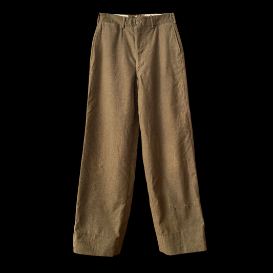 1950s Green Wool Army Field Pants