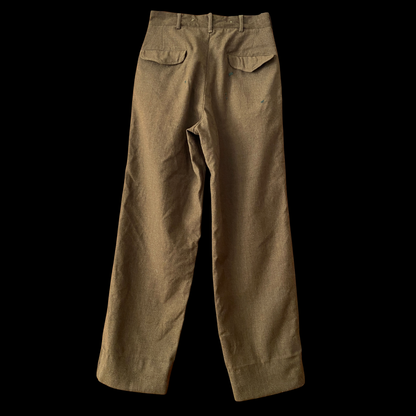 1950s Green Wool Army Field Pants