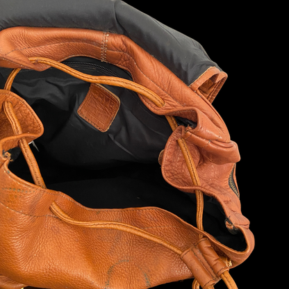 Vintage Frye Brown Leather Backpack